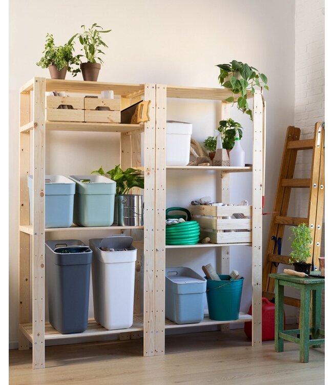 Curver Ready to Collect Vuilbak 30L - Donkergrijs