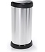 Curver Afvalbak decobin zilver/zwart 40L  34x28,2H68cm