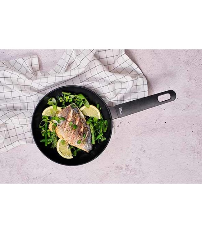 Cosy & Trendy Braadpan - dia.20cm - Full Black - non-stick