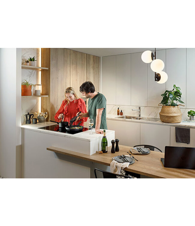 Cosy & Trendy Braadpan - dia.20cm - Full Black - non-stick