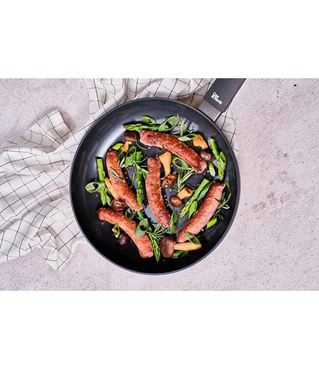 Cosy & Trendy Braadpan - dia.24cm - Full Black - non-stick