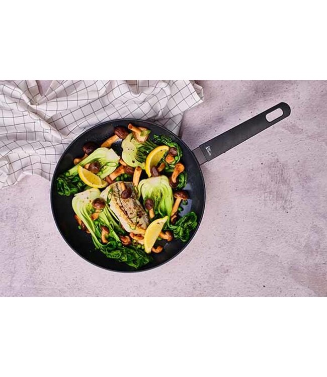 Cosy & Trendy Braadpan - dia.28cm - Full Black - non-stick