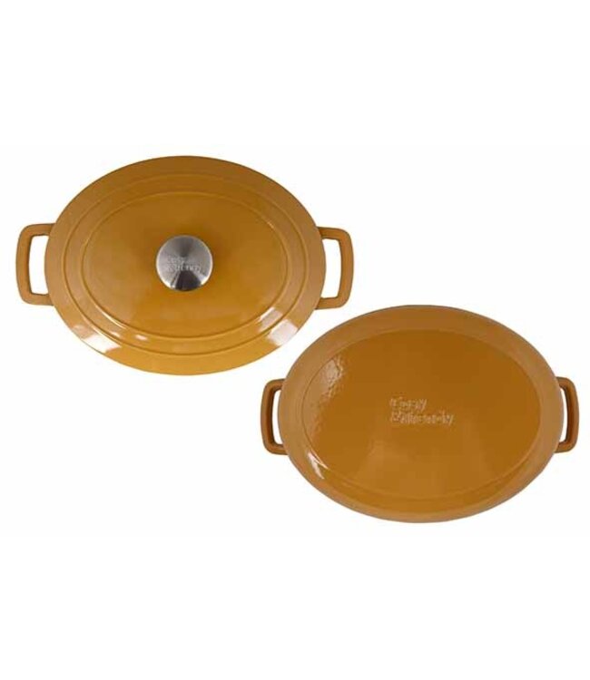 Cosy & Trendy Gietijzeren Kookpot - 31x24H12cm - 6L - Amber Gold