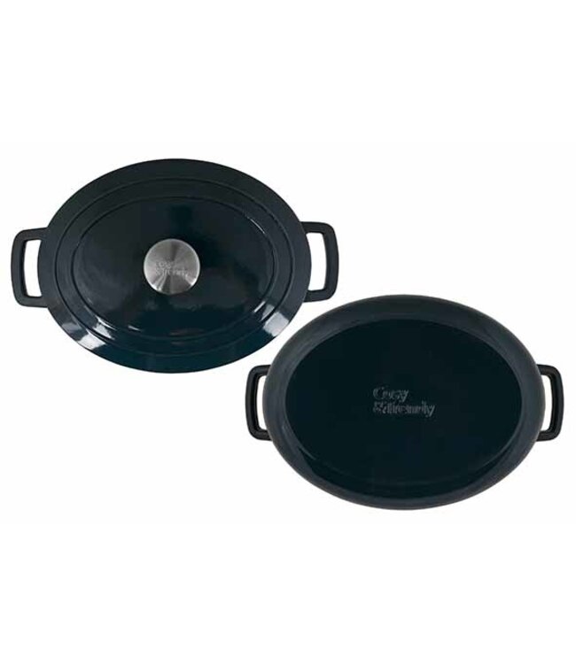 Cosy & Trendy Gietijzeren Kookpot - 31x24H12cm - 6L - Green Heron