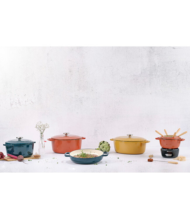 Cosy & Trendy Gietijzeren Kookpot - 31x24H12cm - 6L - Roest