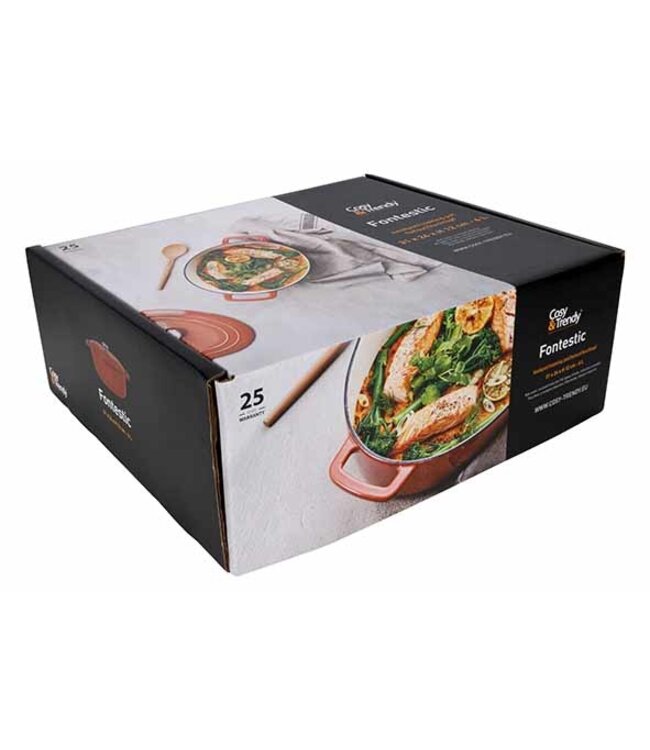 Cosy & Trendy Gietijzeren Kookpot - 31x24H12cm - 6L - Roest