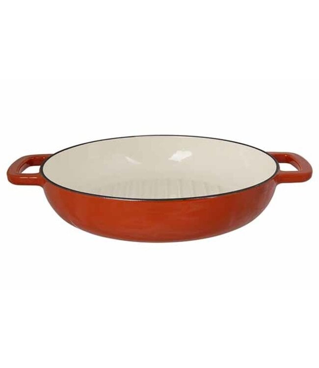 Cosy & Trendy Gietijzeren Grillpan - dia.28H6cm - Roest