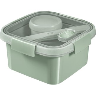Curver Smart to Go Eco Lunchbox 1,1L + Bestekset + sauscup - Groen