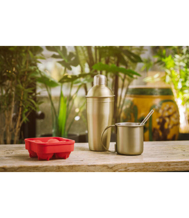 Cosy & Trendy Siliconen ijsblokhouder 4 ballen rood D4.5CM