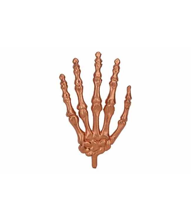 Cosy @ Home Hand skelet - set 6 - koper - 10xH14cm