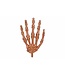 Cosy @ Home Hand skelet - set 6 - koper - 10xH14cm