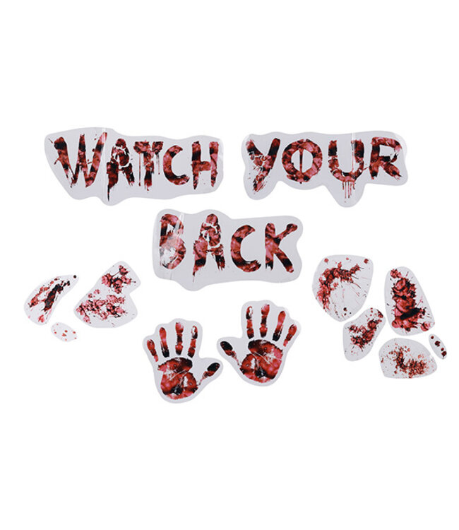 Cosy @ Home Decosticker - Watch your back - 40xH18cm - PVC