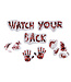 Cosy @ Home Decosticker - Watch your back - 40xH18cm - PVC