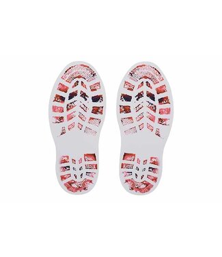 Cosy @ Home Decosticker - set 6 - Bloody shoes - 10,5xH25cm - PVC