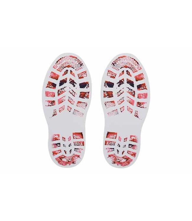 Cosy @ Home Decosticker - set 6 - Bloody shoes - 10,5xH25cm - PVC
