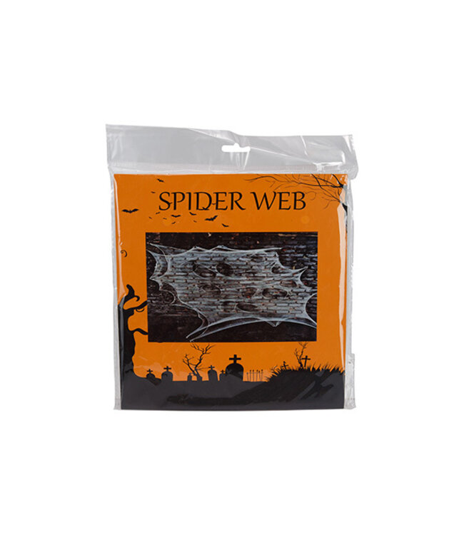 Cosy @ Home Spinnenweb wit - 200x200cm - textiel