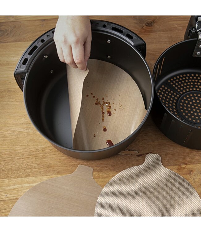 NoStik Beschermfolie - 2 stuks - Airfryer - dia.25,5cm/23,5cm