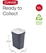 Curver Ready to Collect vuilbak - 10L - Donkergrijs