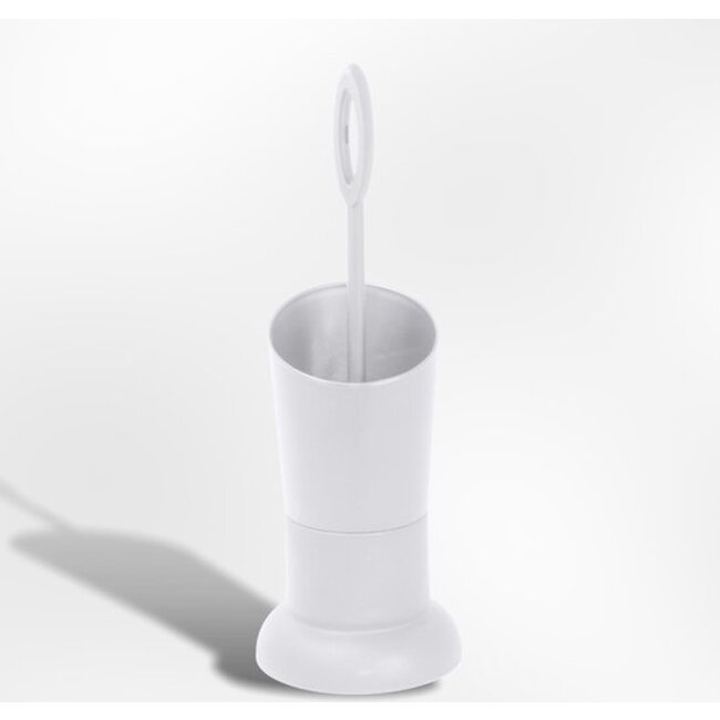 Koala Toiletborstel met Design kunststof houder WC borstel- Wit