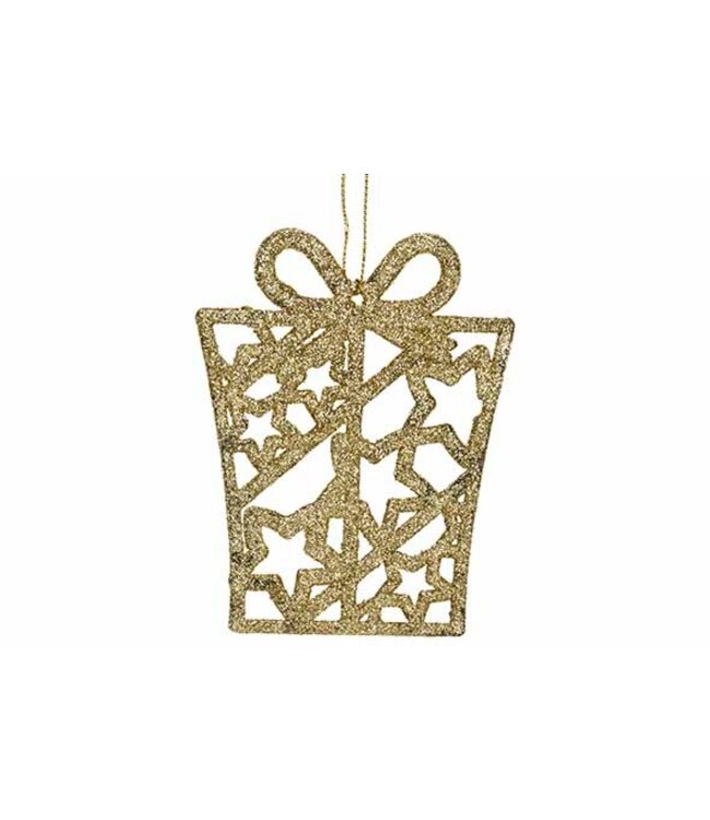 Cosy @ Home Hanger - cadeau - glitter goud