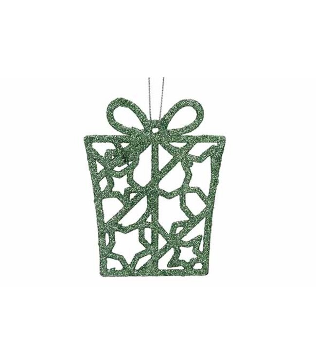 Cosy @ Home Hanger - cadeau - glitter groen