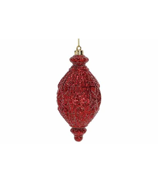 Cosy @ Home Hanger -drop - glitter rood
