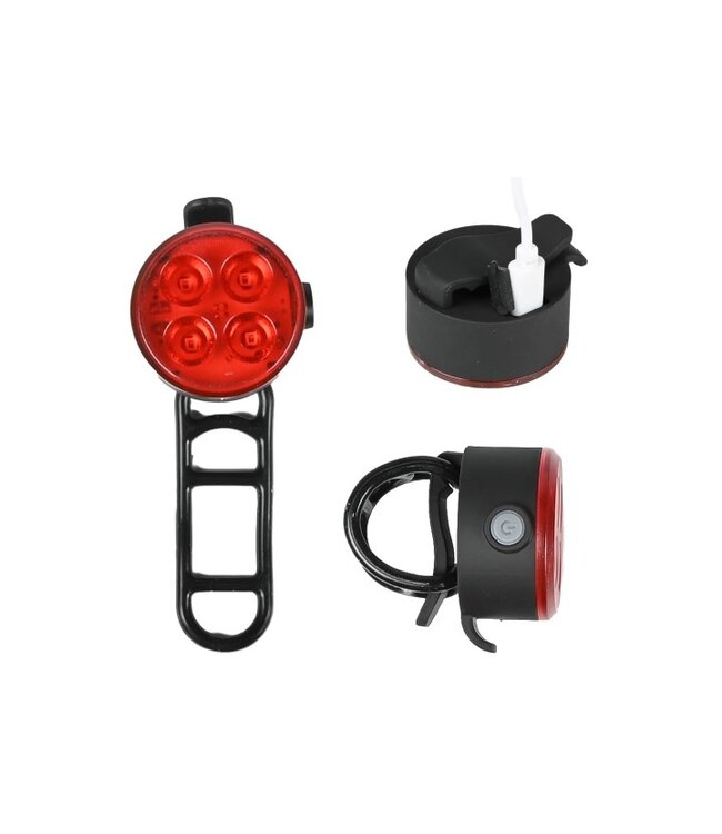 Benson Fietslamp - USB oplaadbaar - rood