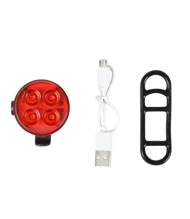 Benson Fietslamp - USB oplaadbaar - rood