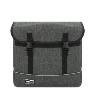 Benson Dubbele fietstas - 35L - canvas grijs