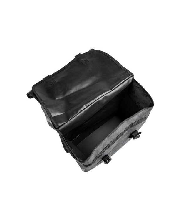 Benson Dubbele fietstas - 35L - canvas grijs