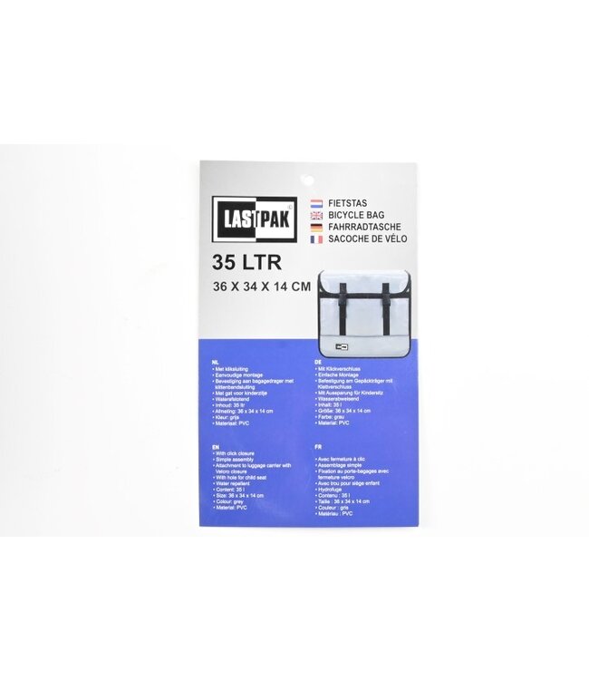 Benson Dubbele fietstas - 35L - nardo grijs