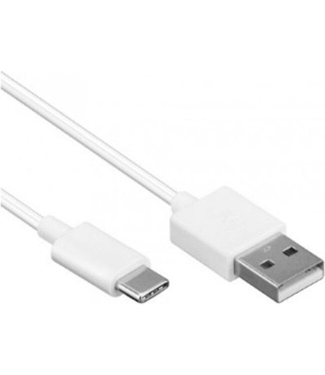 Benson Mobiele Oplader - USB naar Type C Kabel - 2 meter - Wit