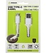 Benson Mobiele Oplader - USB naar Type C Kabel - 2 meter - Wit