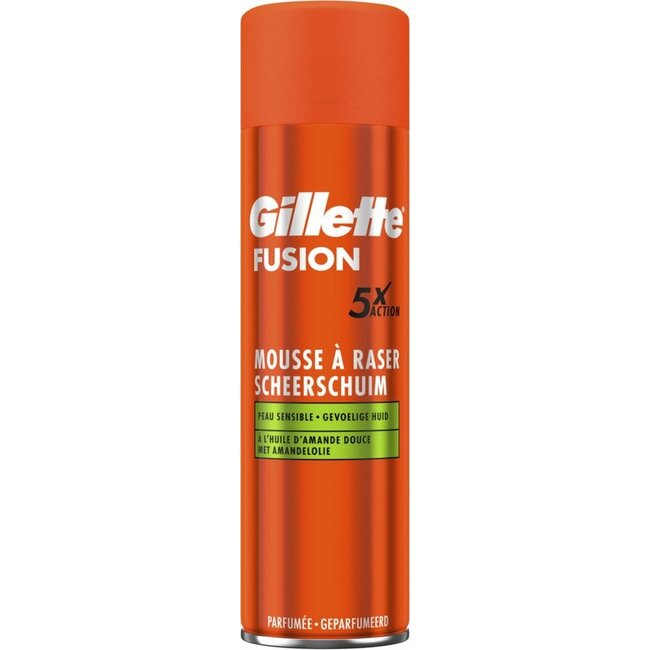 Gillette Fusion Scheerschuim Met Amandelolie  - 250 ml