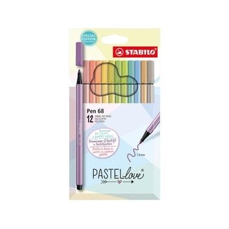 Stabilo Viltstift - Point 68 - set van 12 - pastel