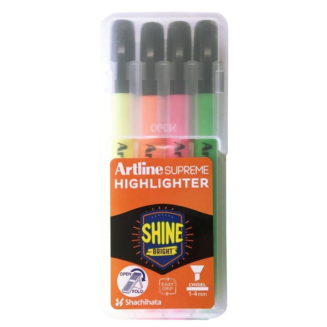 Artline Marker fluo - Supreme - 4 stuks