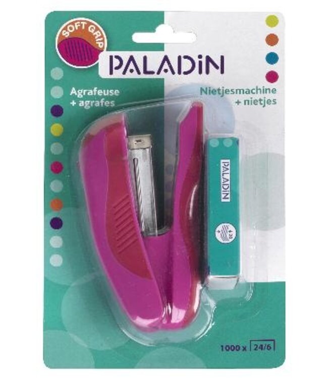 Paladin Nietmachine 24/6 + 1000 Nietjes - Soft Grip