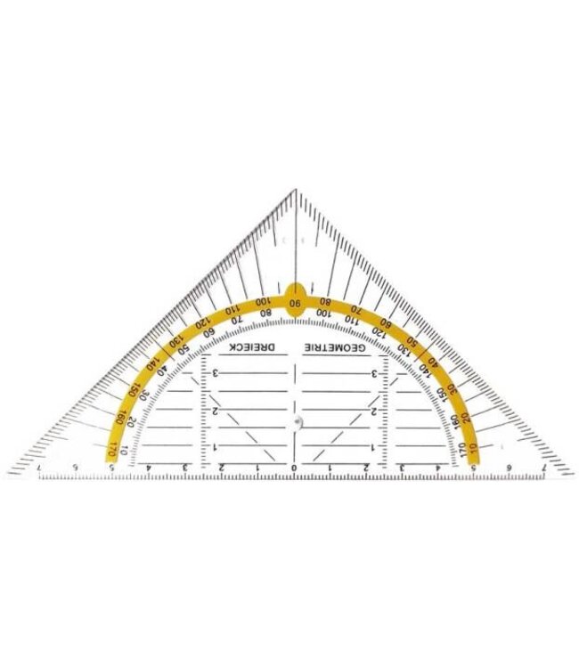 Geodriehoek - PVC - 16cm