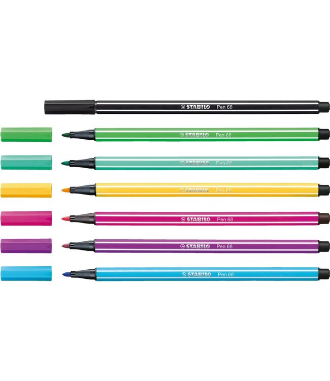 Stabilo Viltstift - Pen 68 - Pastelparade - 20 stuks