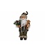 Cosy @ Home Kerstman - groen - 20x13H31cm - polyester