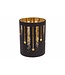 Cosy @ Home Lamp - fireworks - LED - dia.9H12cm - zwart - glas
