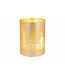 Cosy @ Home Lamp - kerstbomen - LED - dia.9H12cm - goud- glas