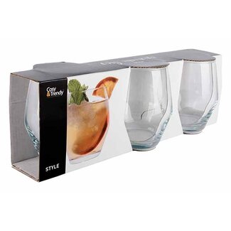 Cosy Moments Glas tumbler - 37cl - set van 3 - Style