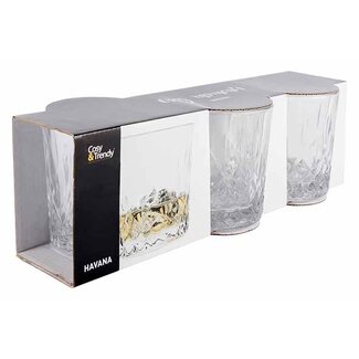 Cosy Moments Glas tumbler - 33cl - set van 3 - Havana