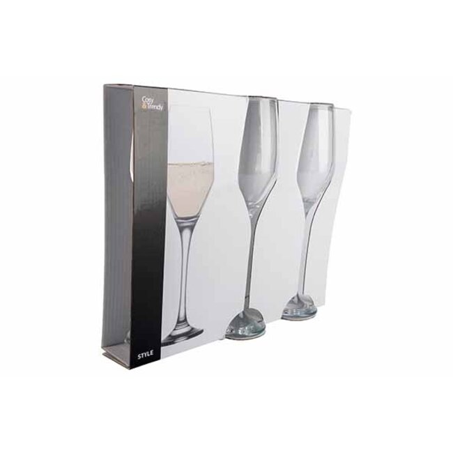 Cosy Moments Champagneglas - 23cl - set van 3 - Style