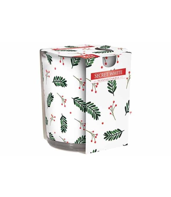 Cosy & Trendy Geurkaars in glas - Secret White