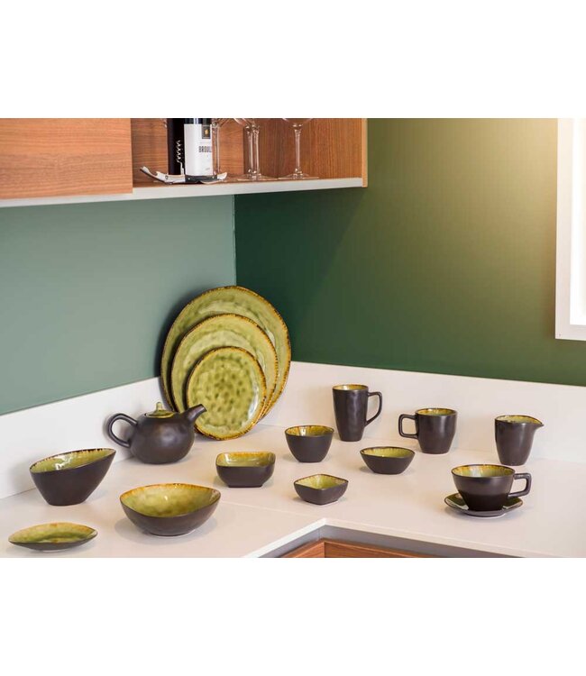 Cosy & Trendy Bord diep ovaal - dia.19,5x16,5H5cm - Mossa