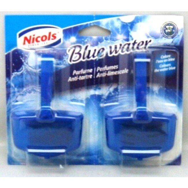 Nicols WC hanger - 2 stuks - blauw water