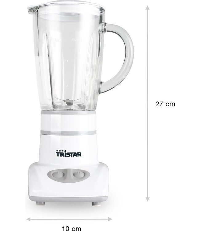 Tristar Blender - 0,45L - glazen kan