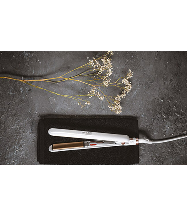 Adler Stijltang - Keramisch - Wit - 35 W